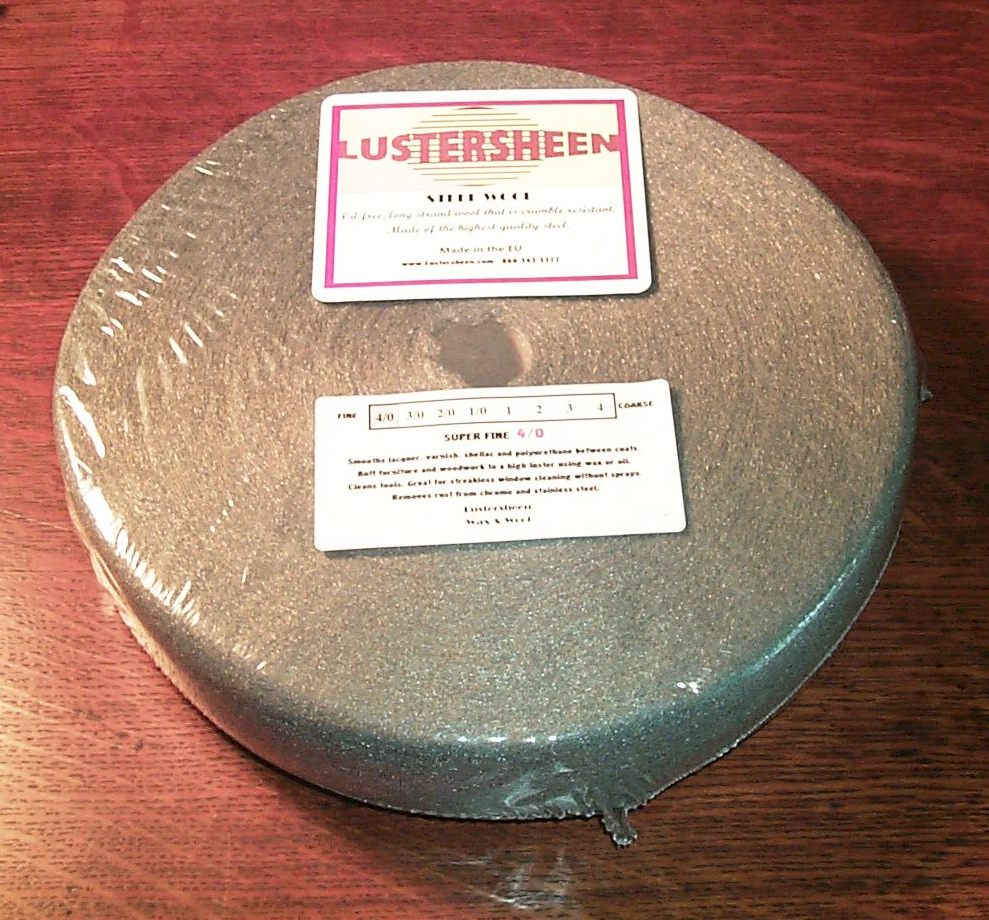 Medium Grade Lustersheen Oil Free Steel Wool 3.5 Oz Skein Grade 1 